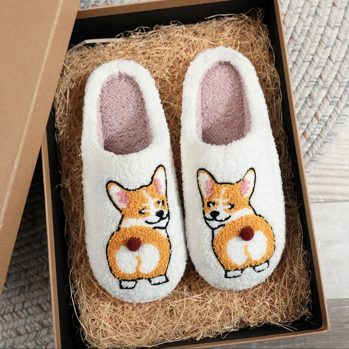 Corgi Cozy Slippers