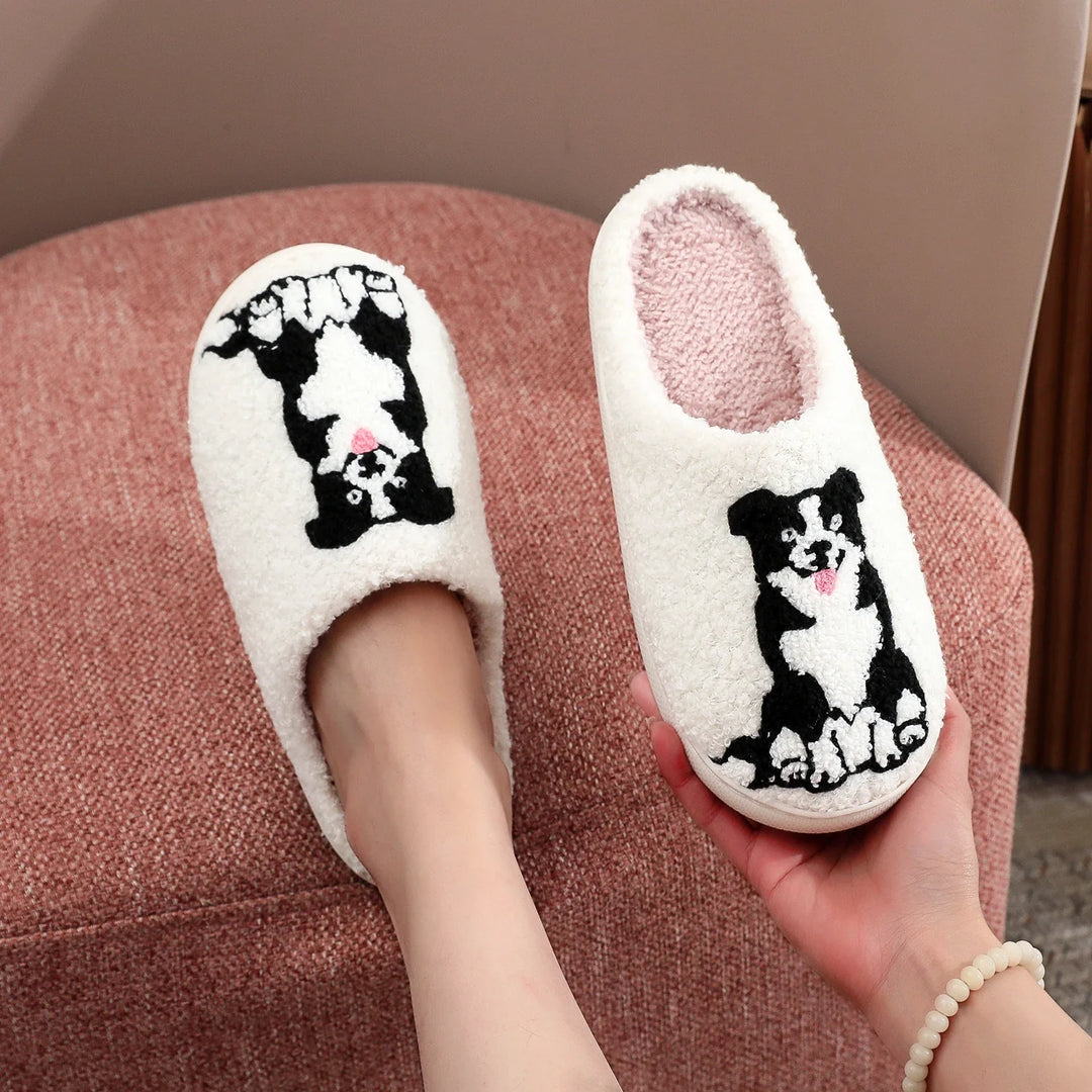 Border Collie Cozy Slippers